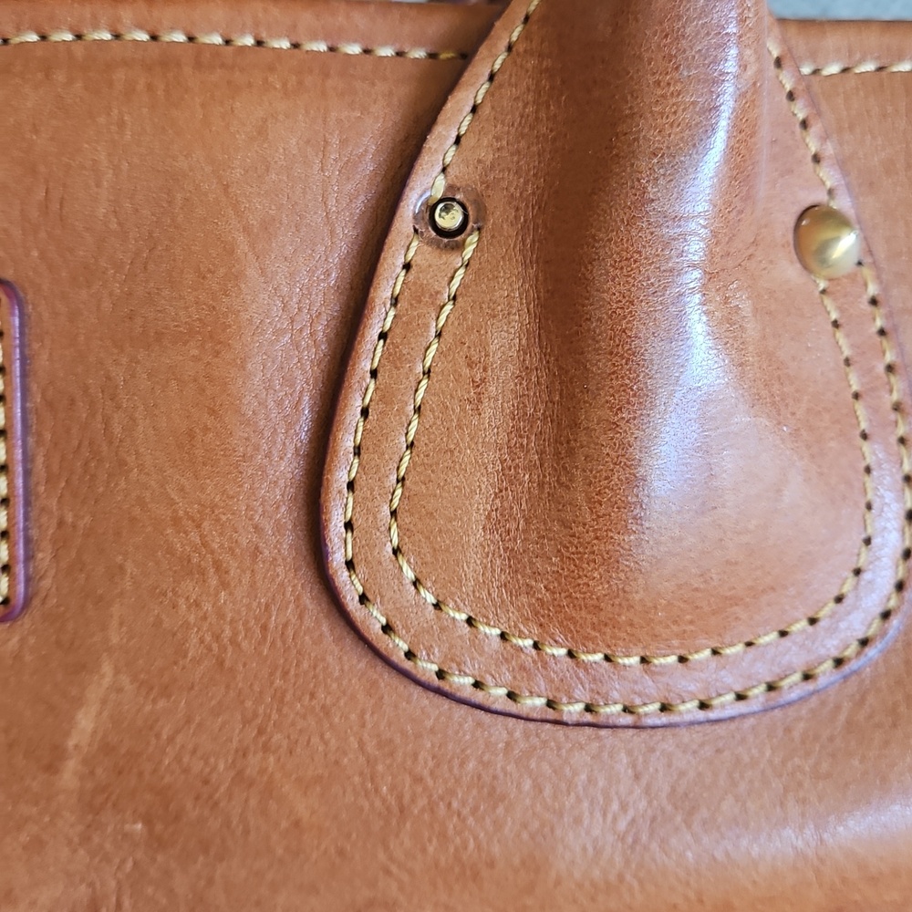 Vintage Dooney and Bourke Florentine Tulip Leather Tote - Picture 4 of 7
